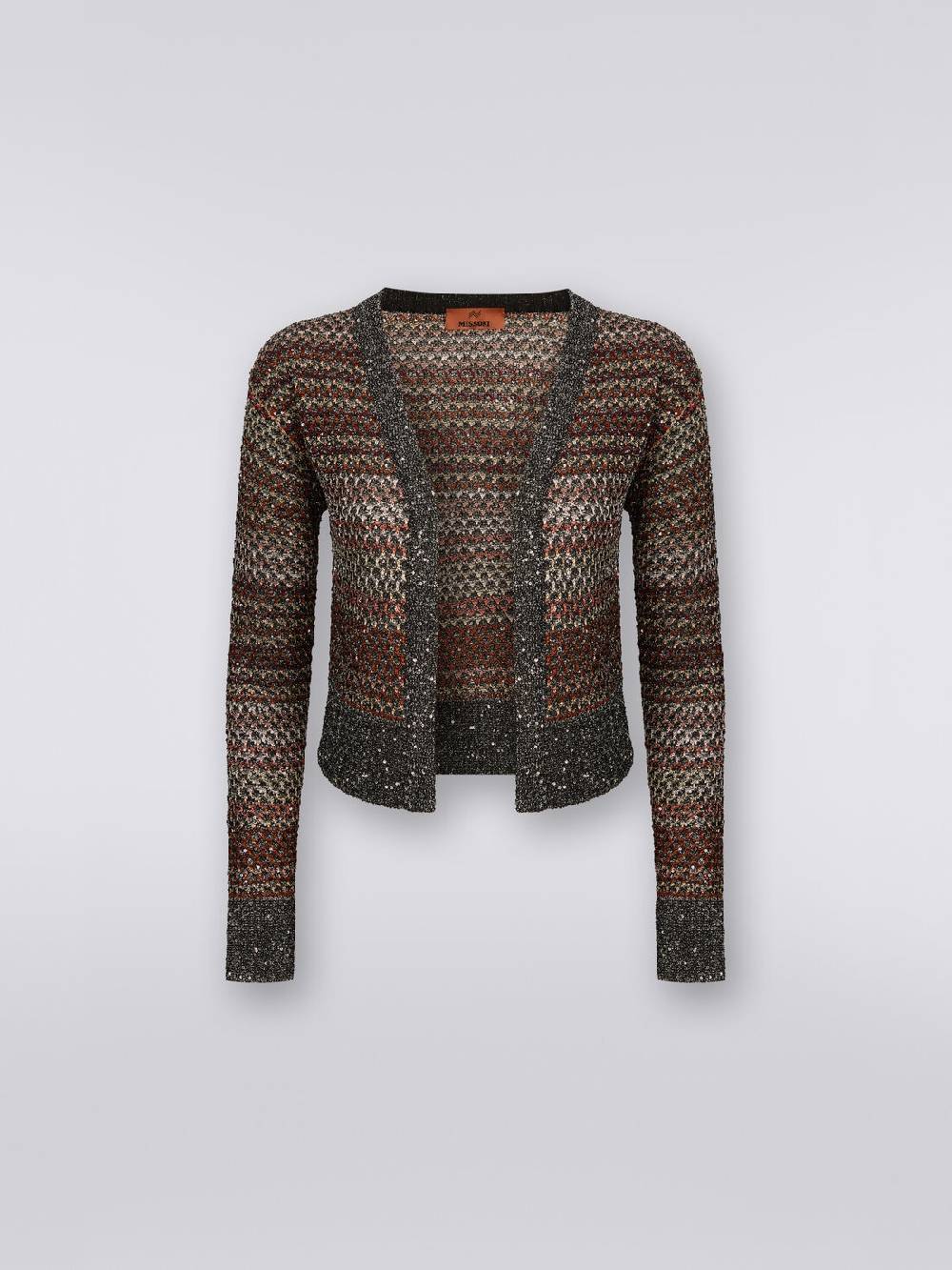 Missoni Cardigan corto in maglia a rete con paillettes Consegna Veloce