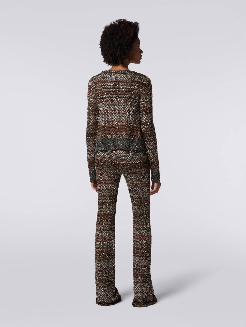 Missoni Cardigan corto in maglia a rete con paillettes Consegna Veloce