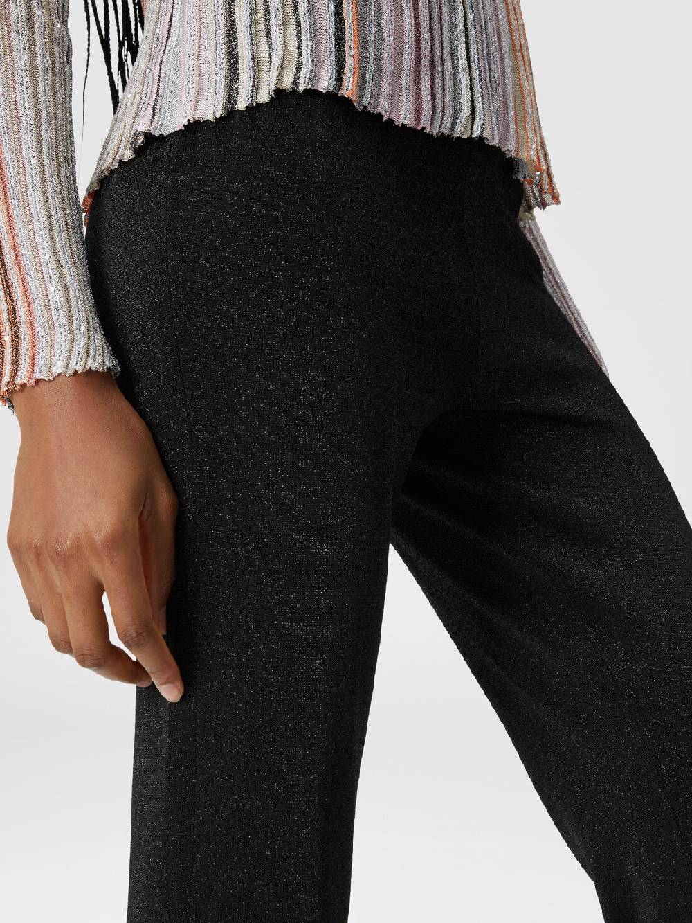 Missoni Pantaloni dritti in viscosa effetto glitter Presa