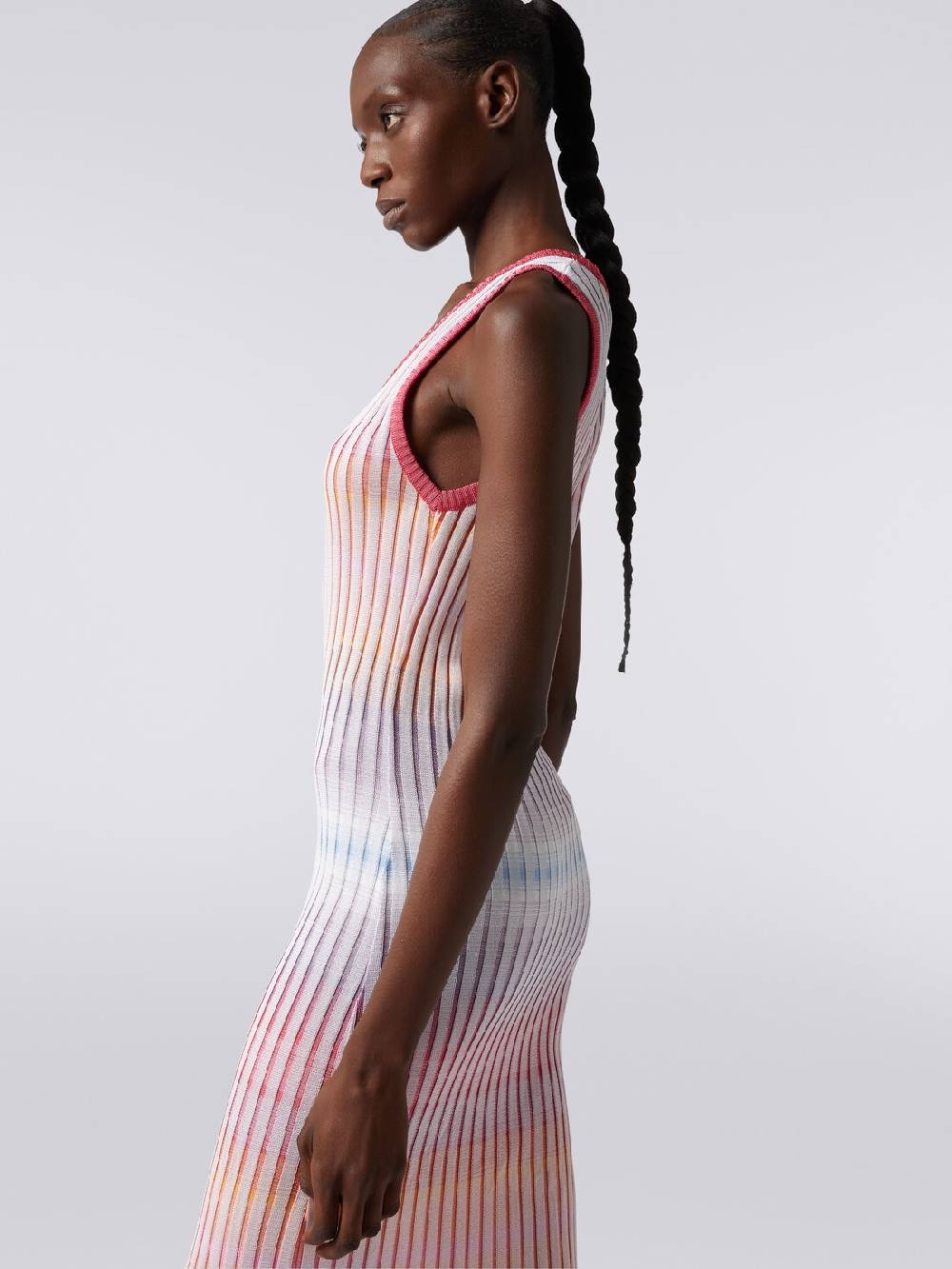 Missoni Abito lungo in viscosa a coste Online