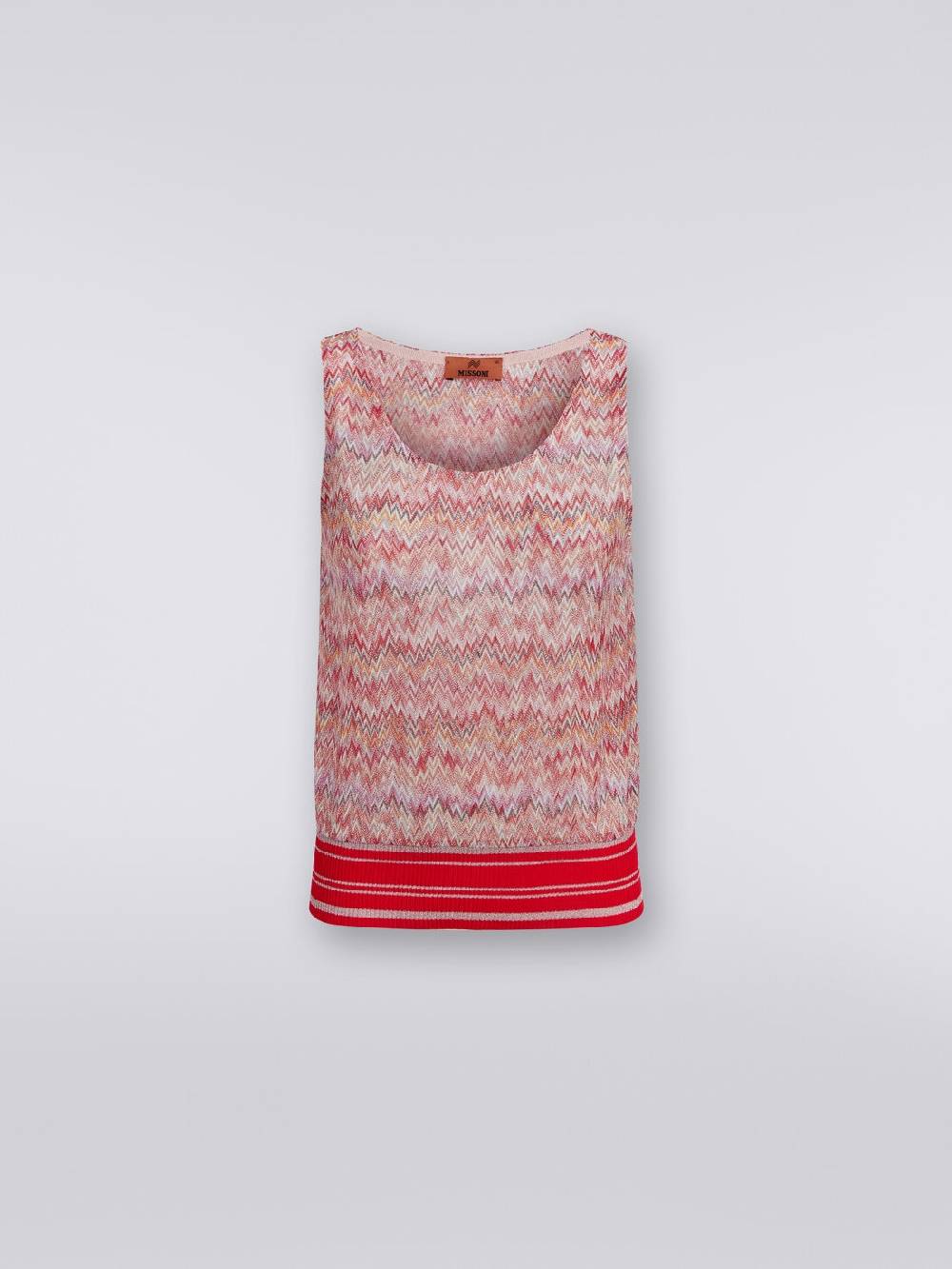 Missoni Canottiera in misto viscosa lamé chevron Negozio