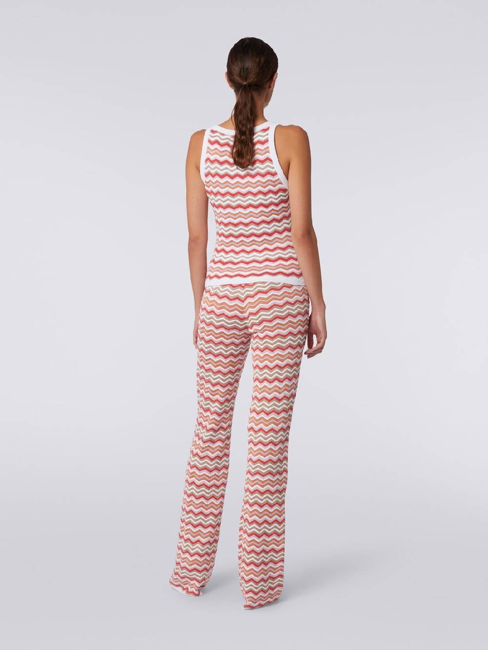 Missoni Canottiera in maglia di cotone e viscosa zig zag 2025