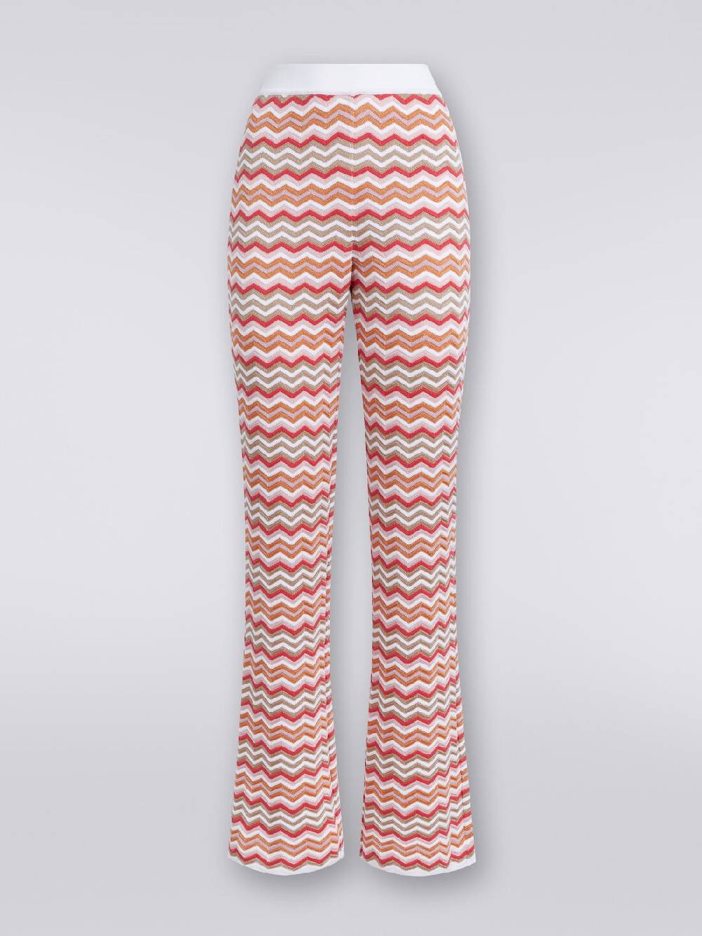 Missoni Pantaloni in maglia di cotone e viscosa zig zag Italy