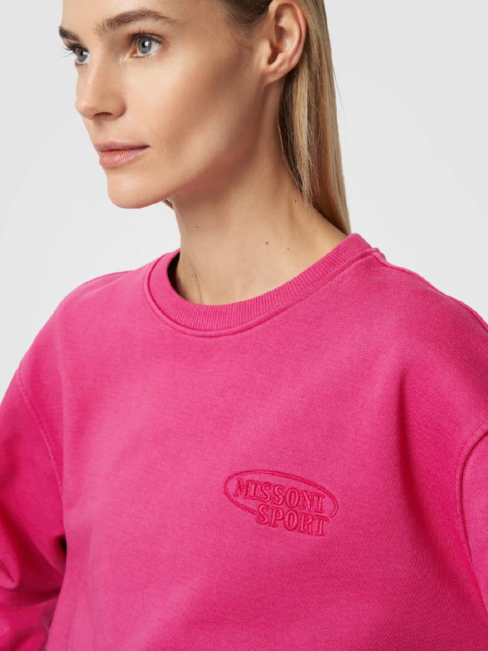 Missoni Felpa girocollo in cotone con logo In Linea