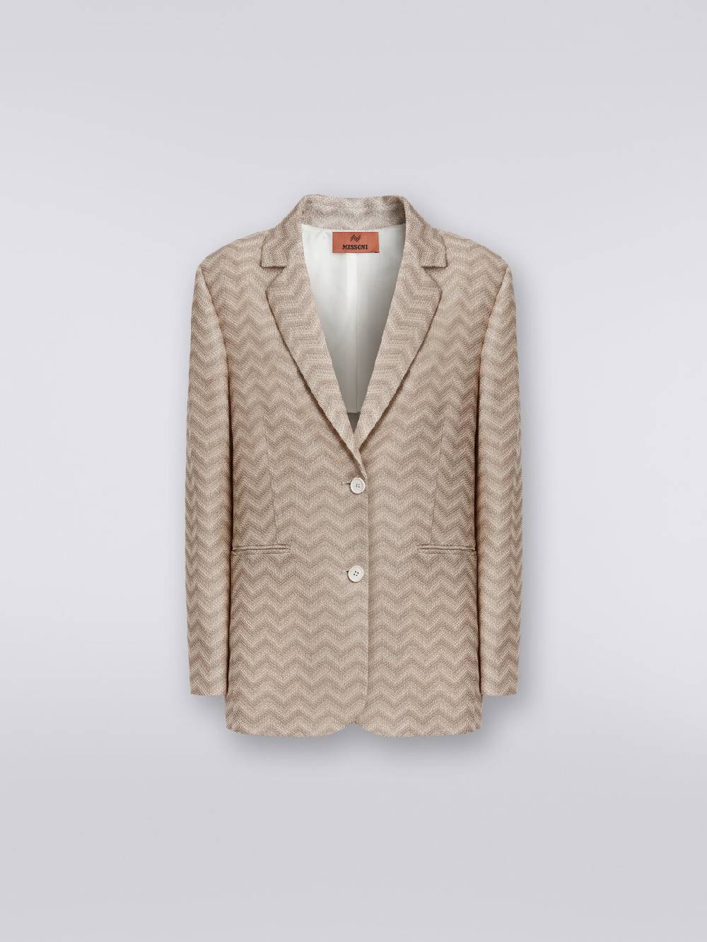 Missoni Blazer monopetto in cotone chevron Pezzi Unici