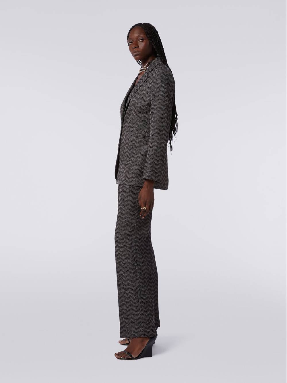 Missoni Blazer monopetto in cotone chevron Soddisfazione Garantita