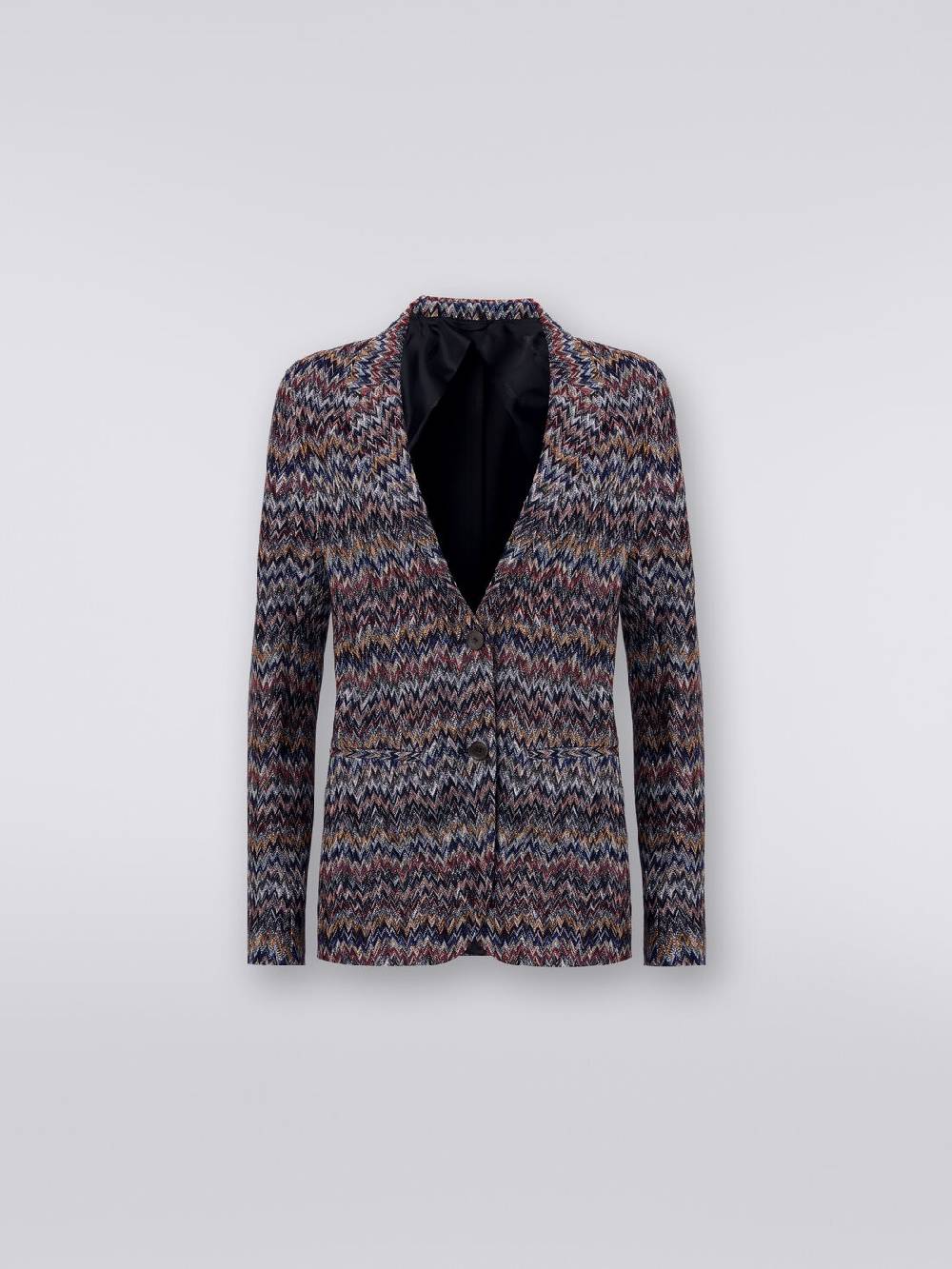 Missoni Blazer in misto viscosa zig zag con lurex Qualità Garantita