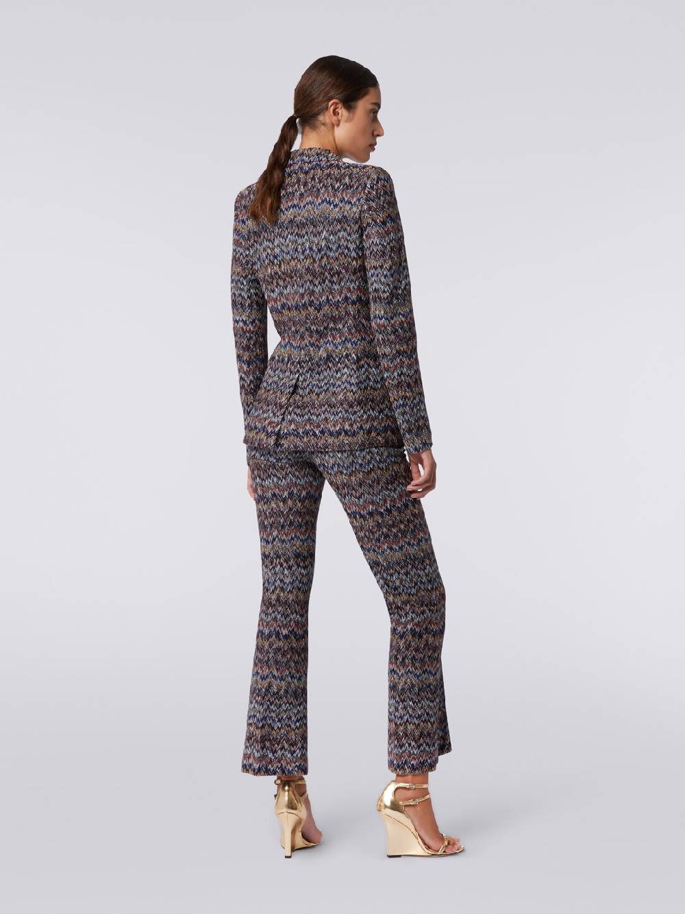Missoni Blazer in misto viscosa zig zag con lurex Qualità Garantita