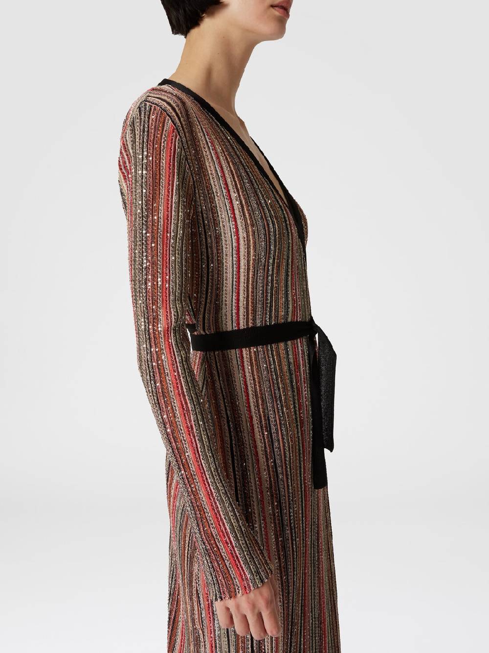 Missoni Abito lungo con chiusura a portafoglio e paillettes Promozione Limitata