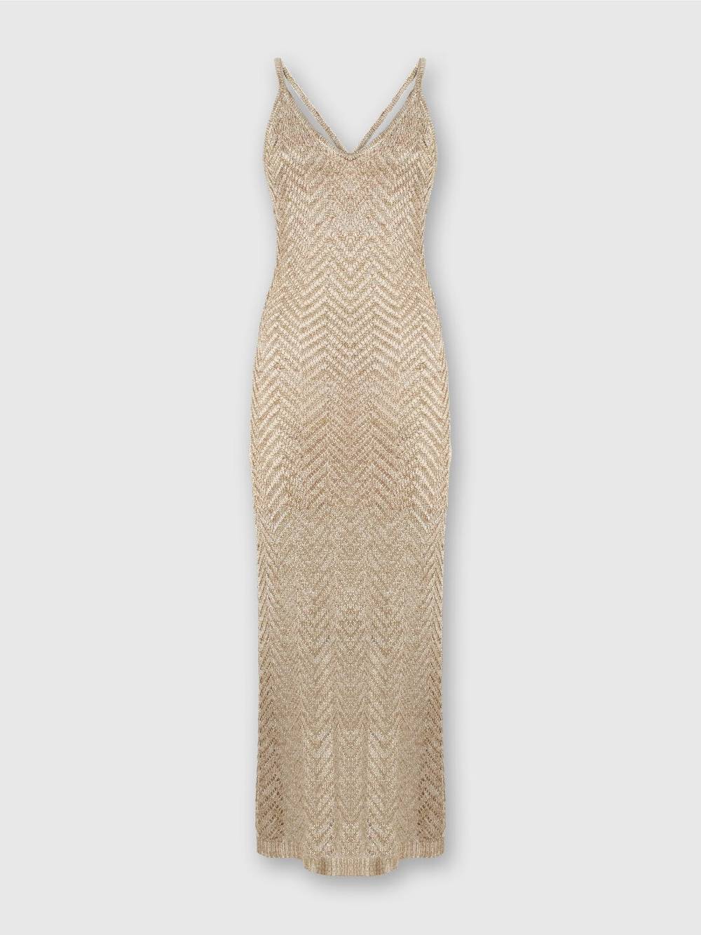 Missoni Abito in maglia zig zag con trama effetto uncinetto Shopping Online