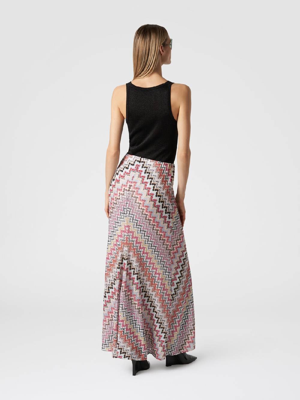 Missoni Gonna lunga in viscosa lamé zig zag Convenienza