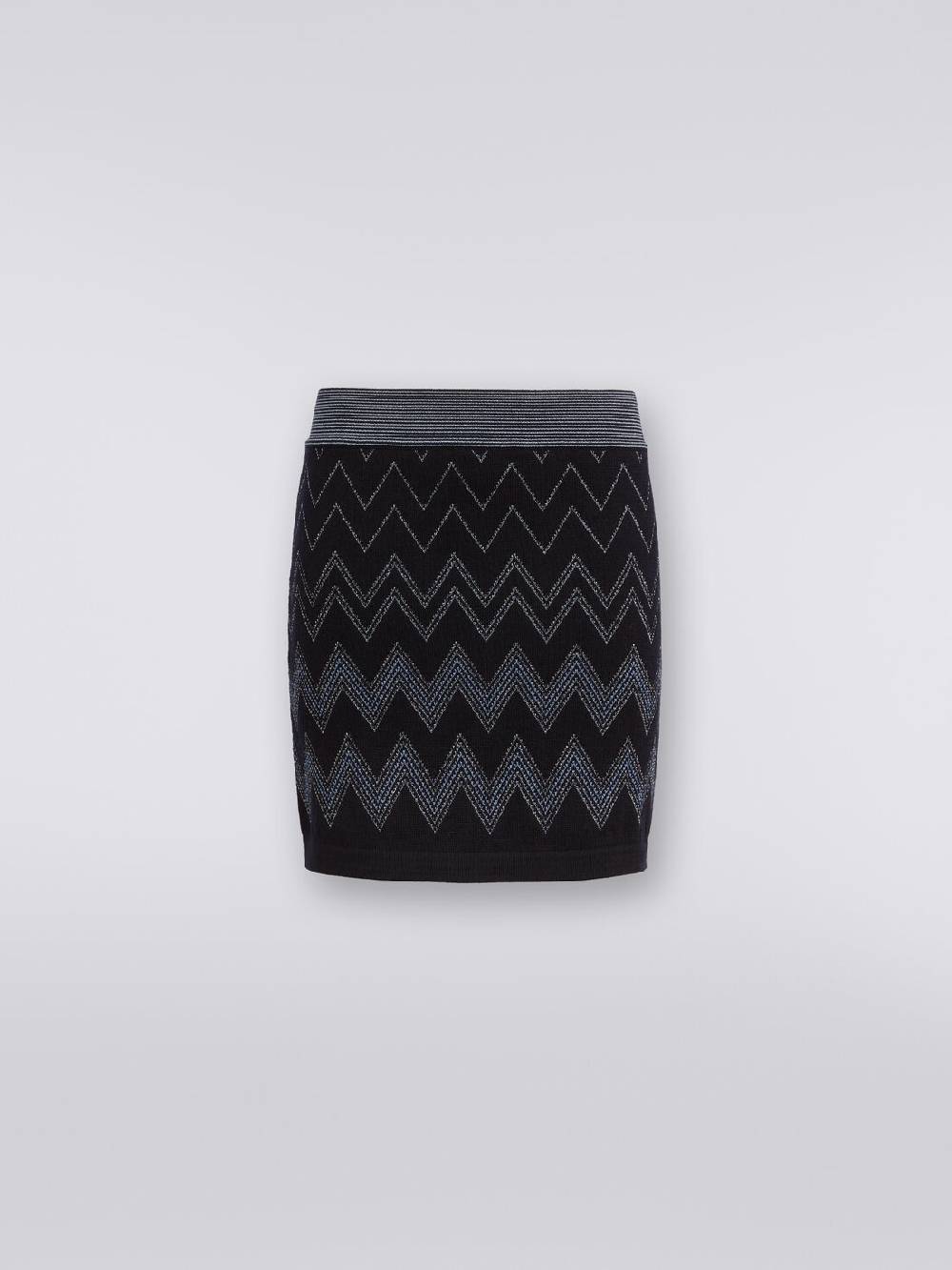 Missoni Minigonna in lana e viscosa zig zag con lurex Promozione temporanea
