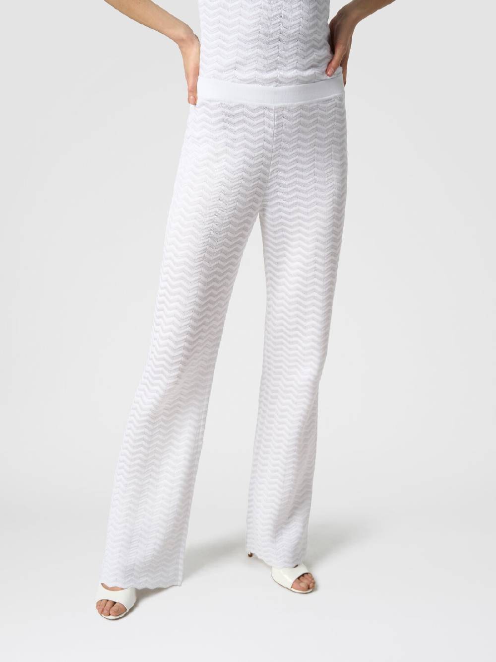 Missoni Pantaloni in maglia zig zag Saldi
