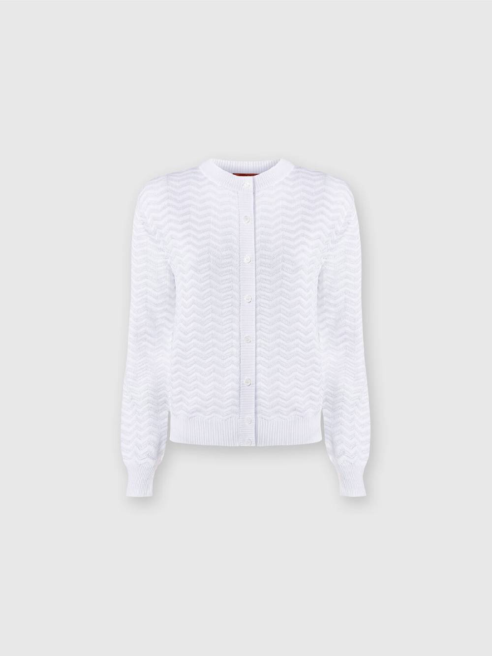 Missoni Cardigan in maglia di viscosa e cotone chevron Sostegno trimestrale