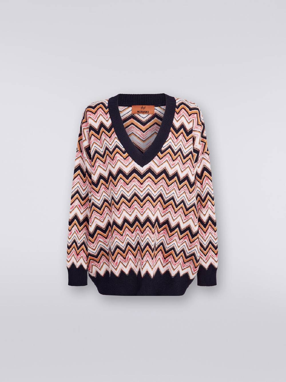 Missoni Maglia oversize zig zag con profili a contrasto Vendita Economica