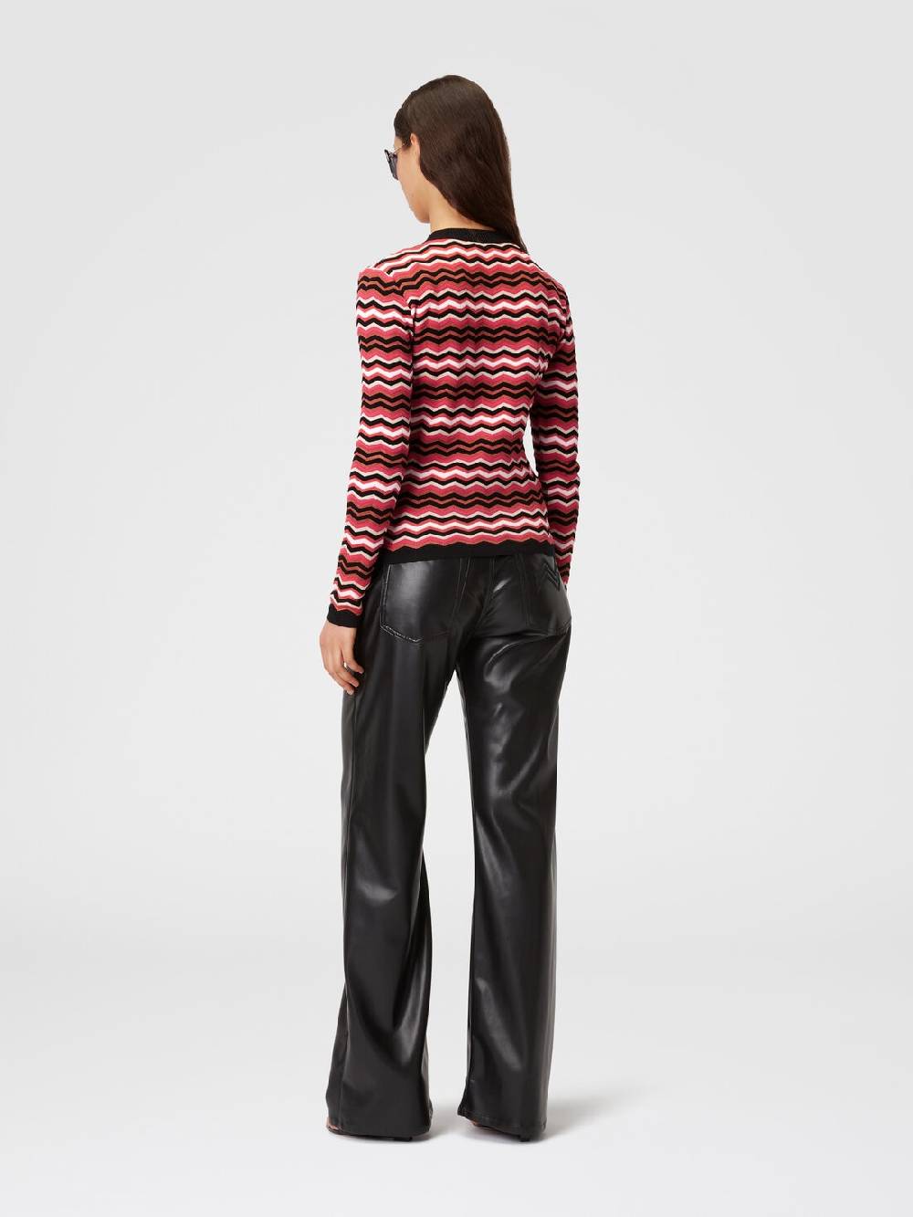 Missoni Pullover girocollo in cotone e viscosa zig zag Solo un giorno rimasto