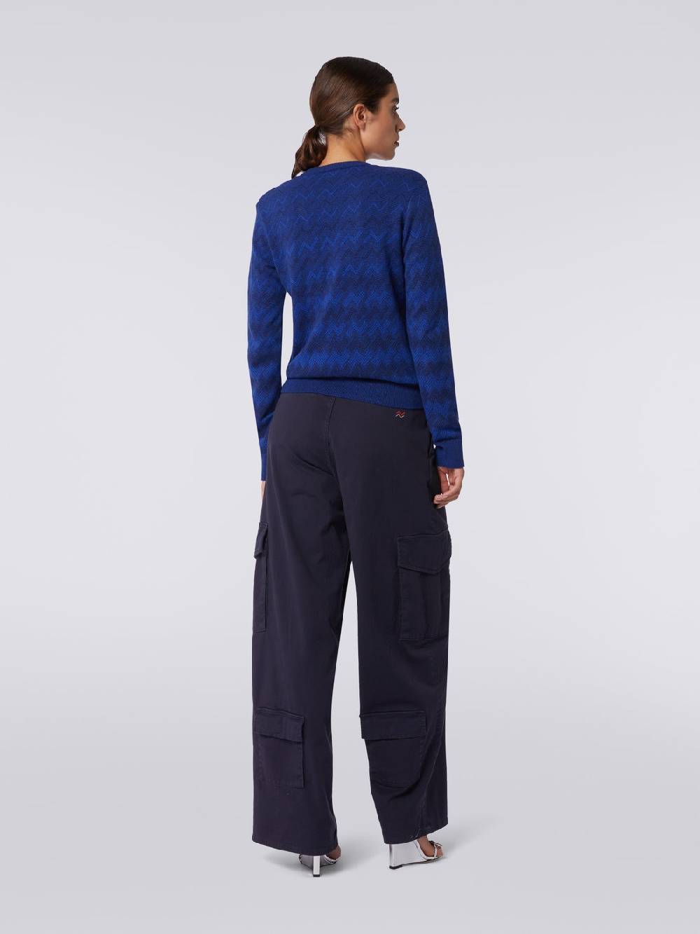 Missoni Pullover con scollo a V in cachemire con zig zag Vendite Flash