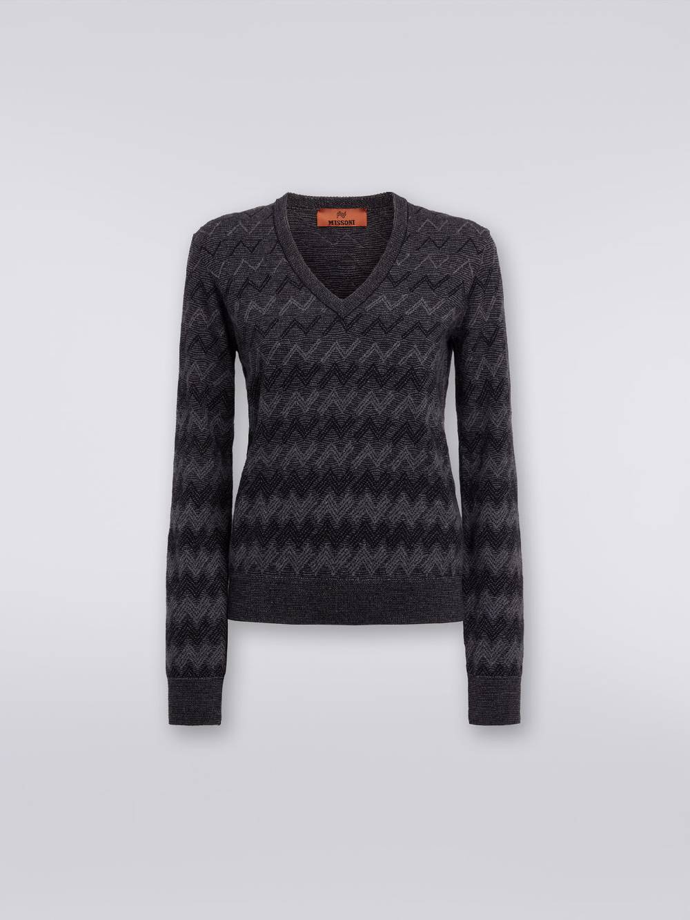 Missoni Pullover con scollo a V in cachemire con zig zag Negozio