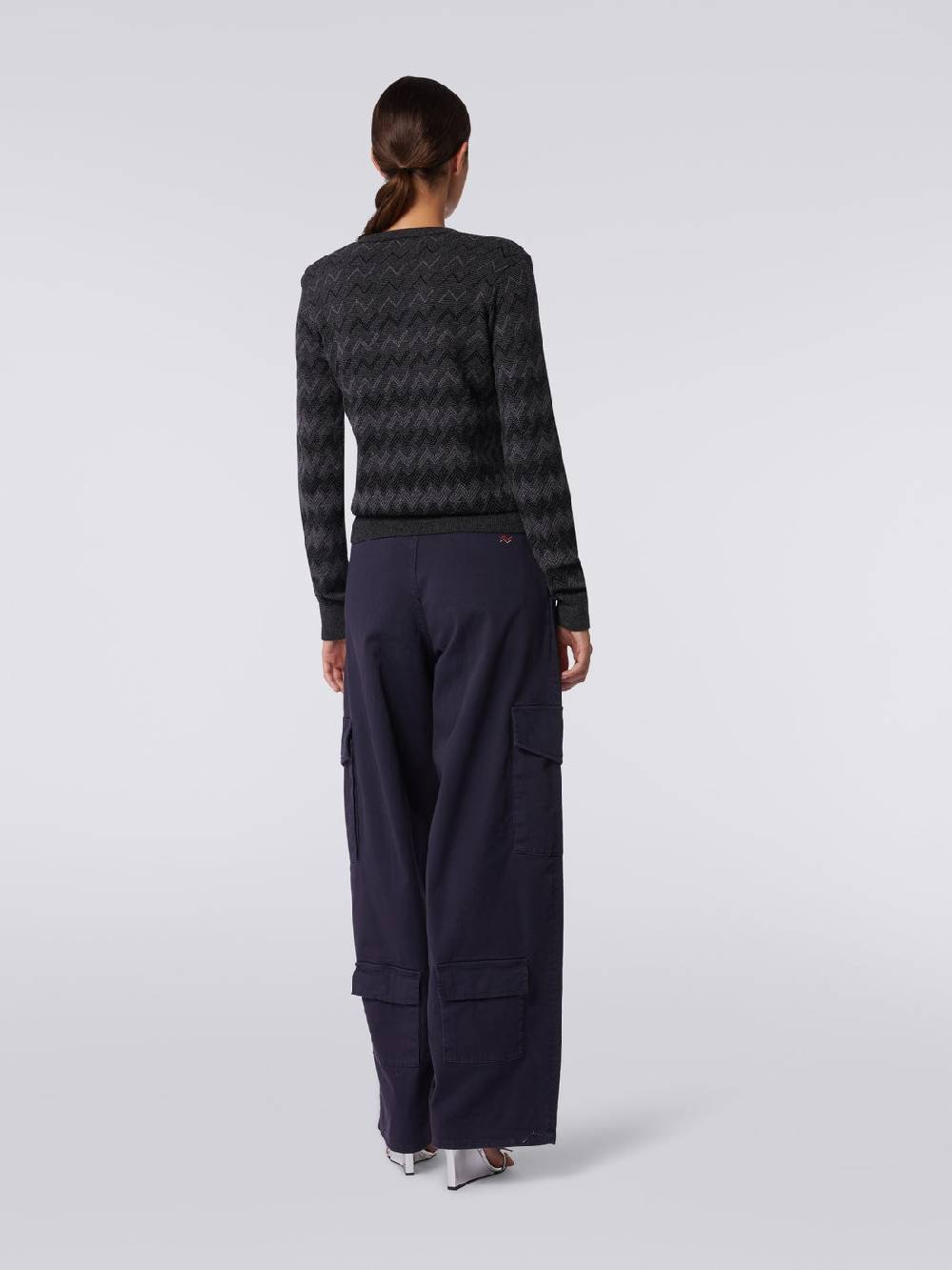 Missoni Pullover con scollo a V in cachemire con zig zag Negozio