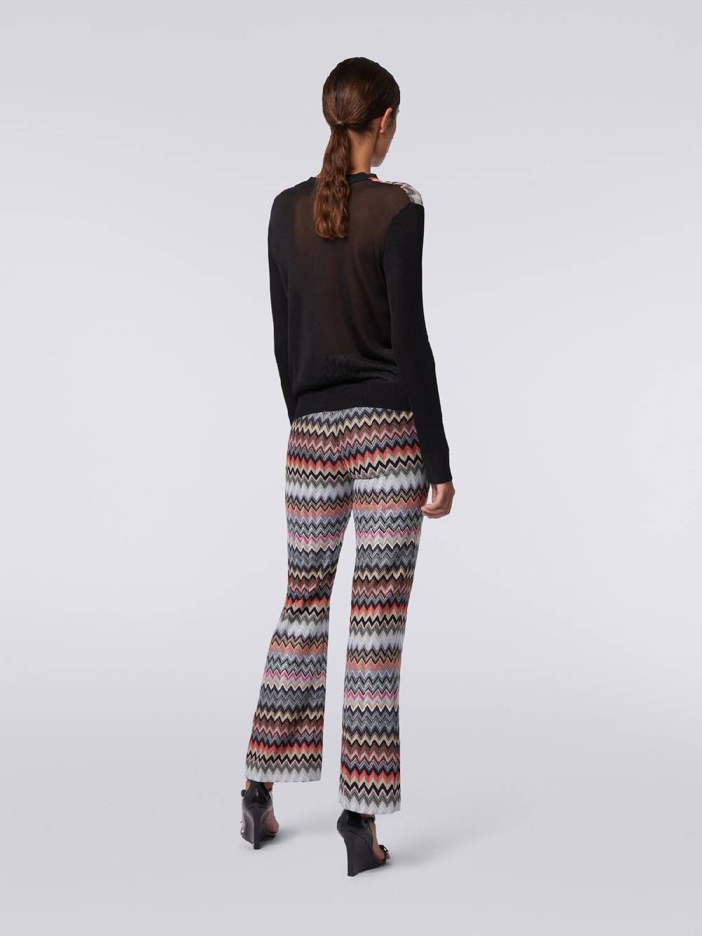 Missoni Pullover girocollo in viscosa zig zag In Saldo