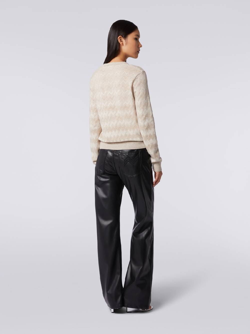 Missoni Pullover con scollo a V in cachemire con zig zag Nuova
