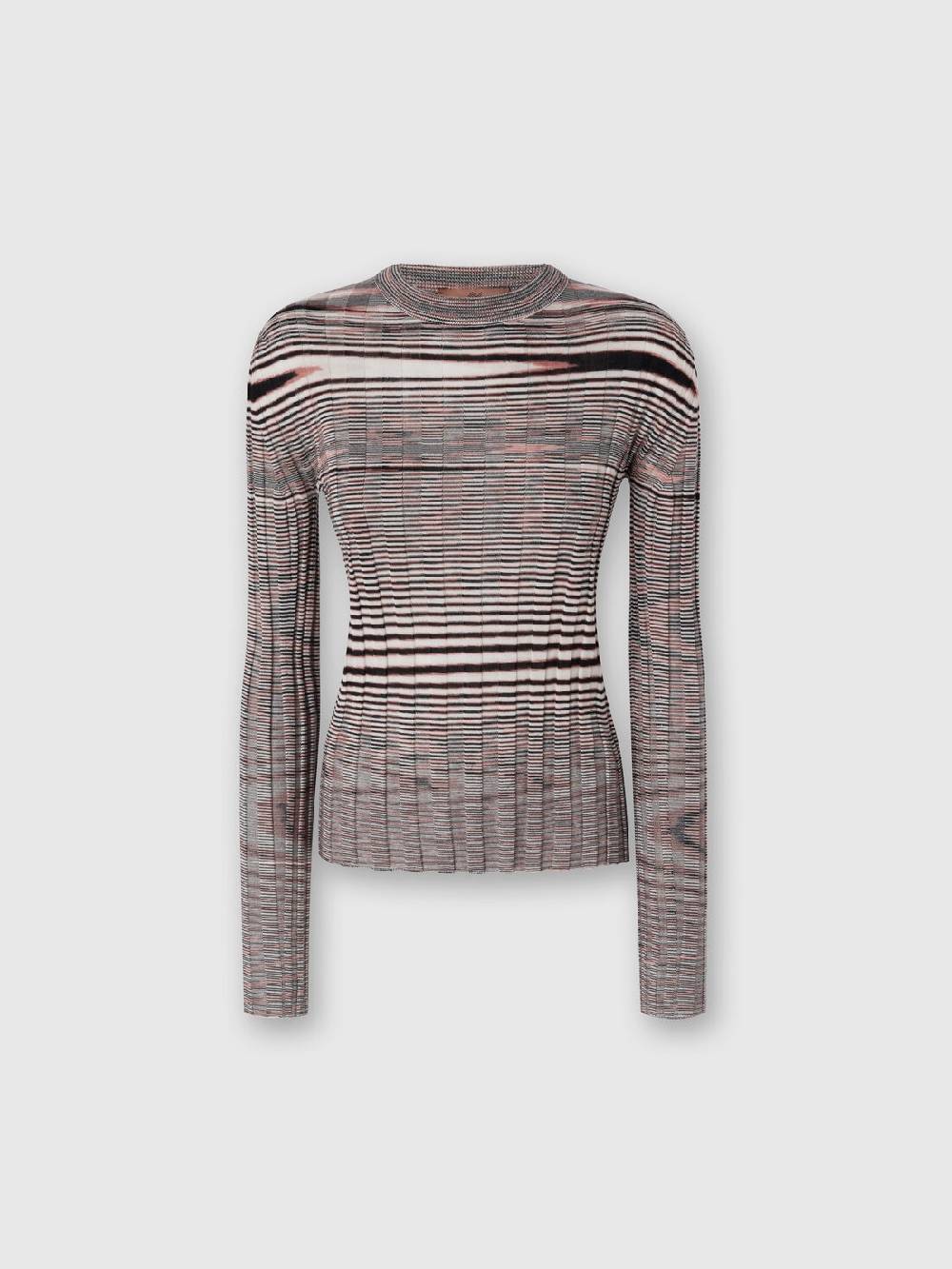 Missoni Maglia girocollo in cashmere e seta fiammata Moda