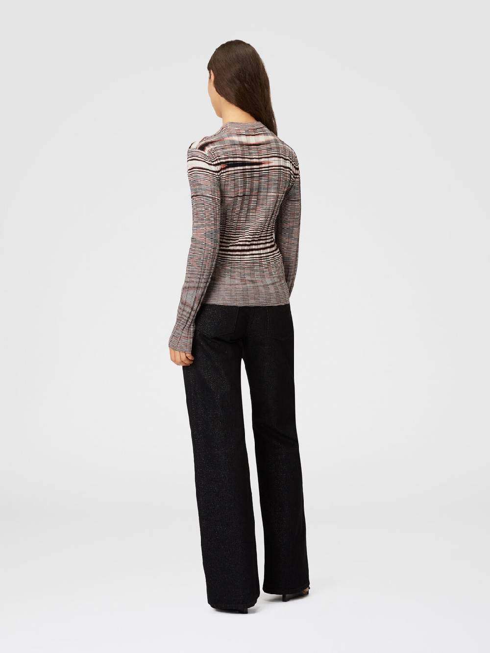 Missoni Maglia girocollo in cashmere e seta fiammata Moda