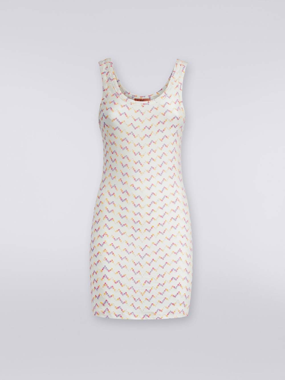 Missoni Mini-abito smanicato stretch con pizzo sangallo Nuovo