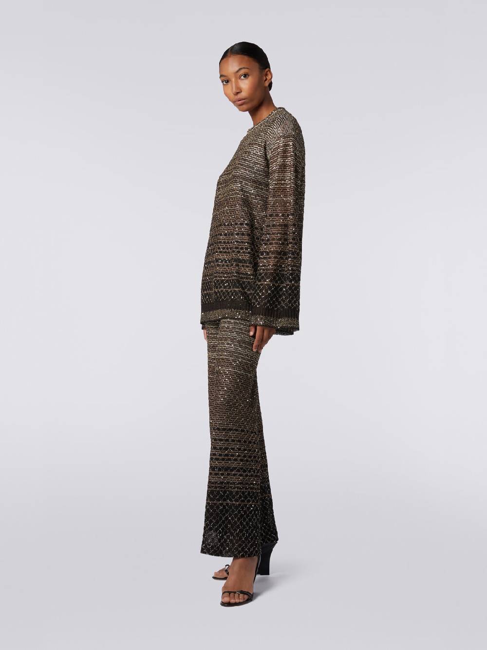 Missoni Pullover girocollo in misto viscosa dégradé con paillettes Pezzi Unici