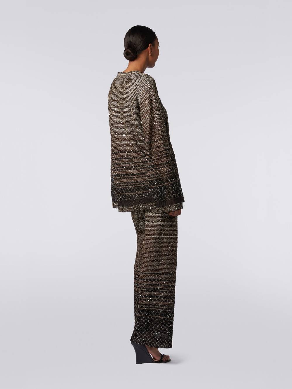 Missoni Pullover girocollo in misto viscosa dégradé con paillettes Pezzi Unici