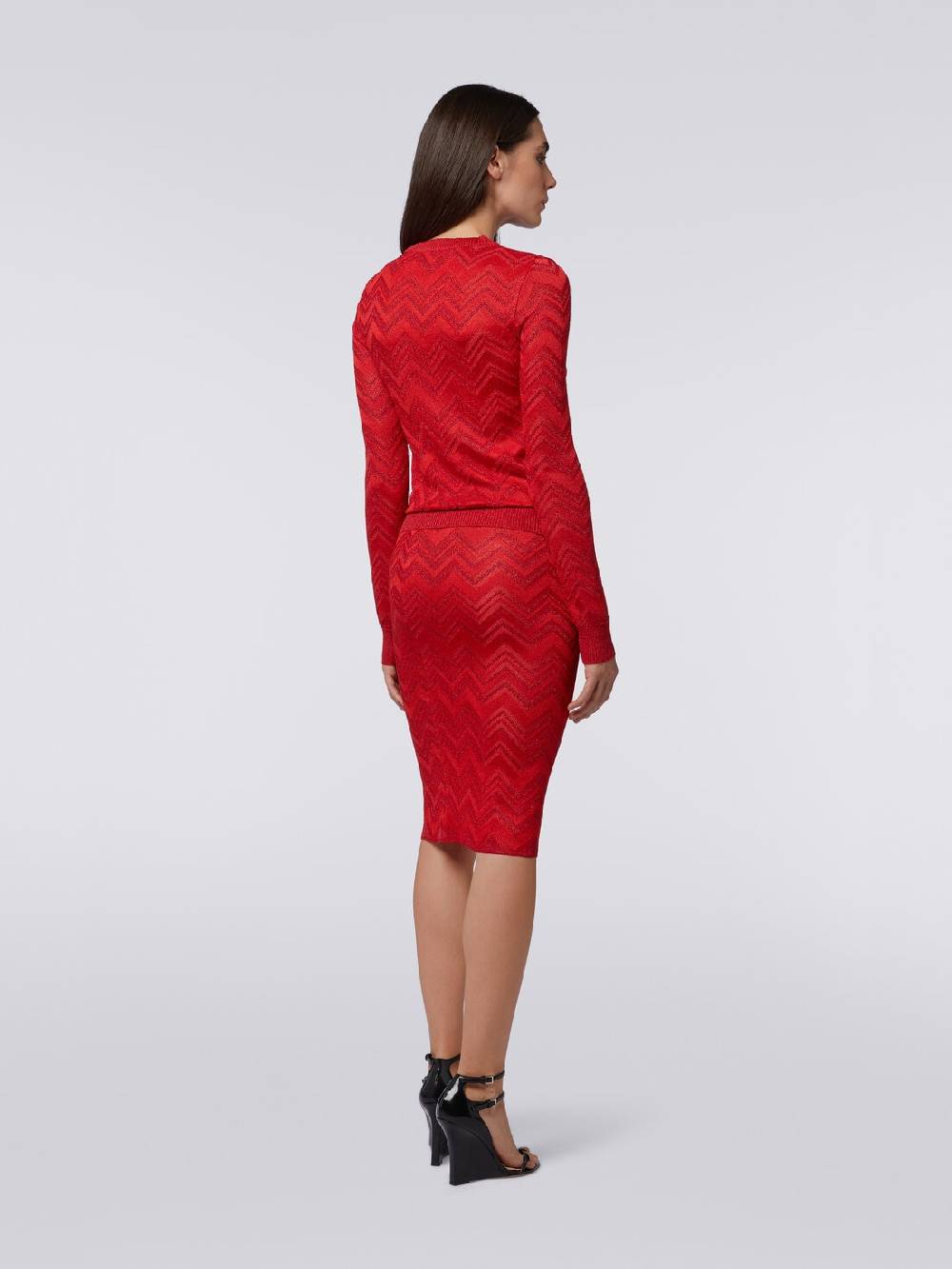 Missoni Maglia girocollo in misto viscosa zig zag con lurex Qualità Garantita