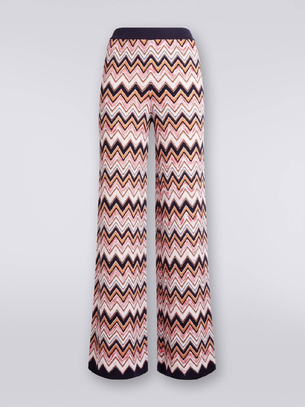 Missoni Pantaloni a palazzo in lana e viscosa chevron Consegna Veloce