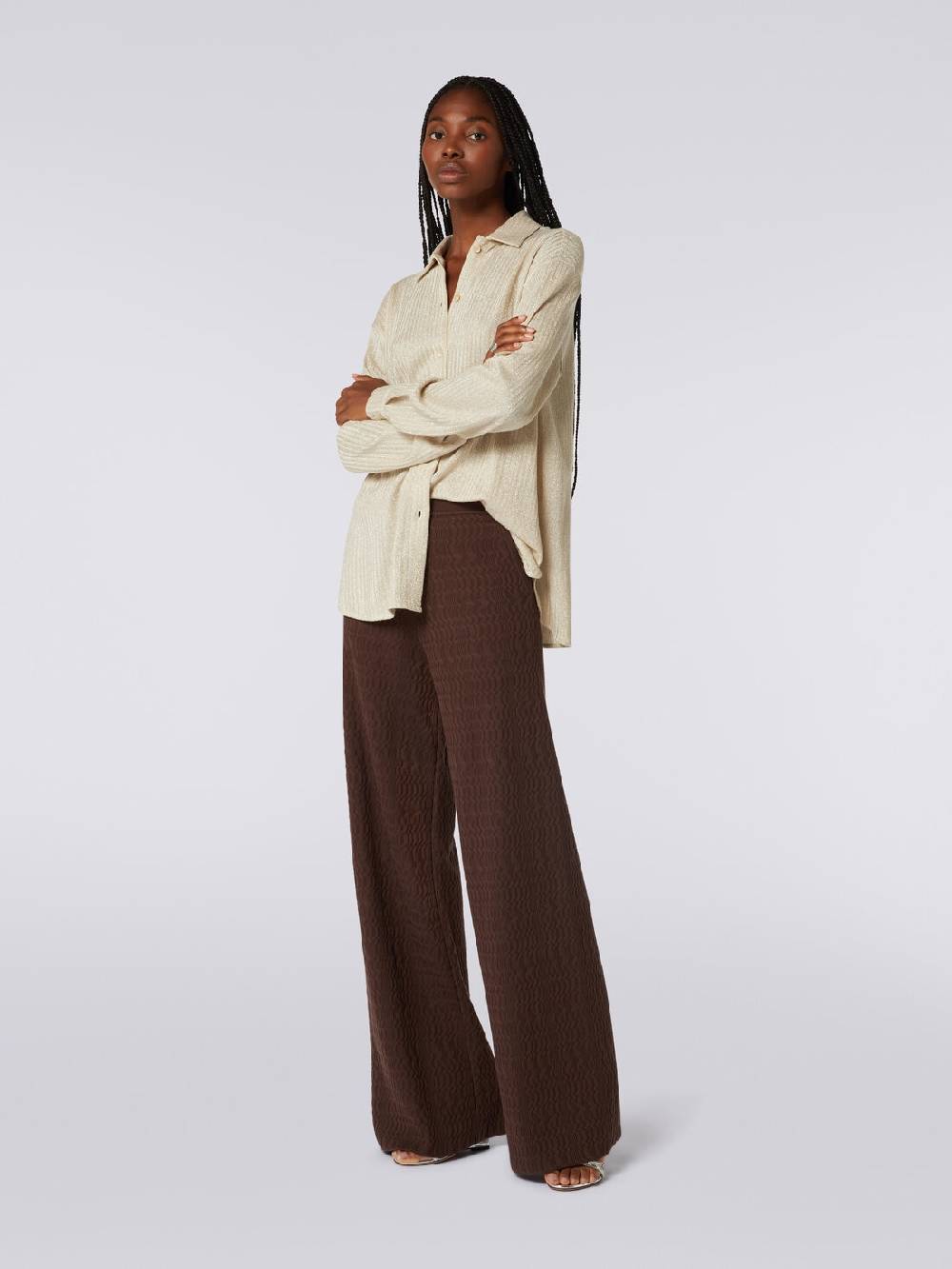 Missoni Pantaloni a palazzo in cotone Promozione Limitata