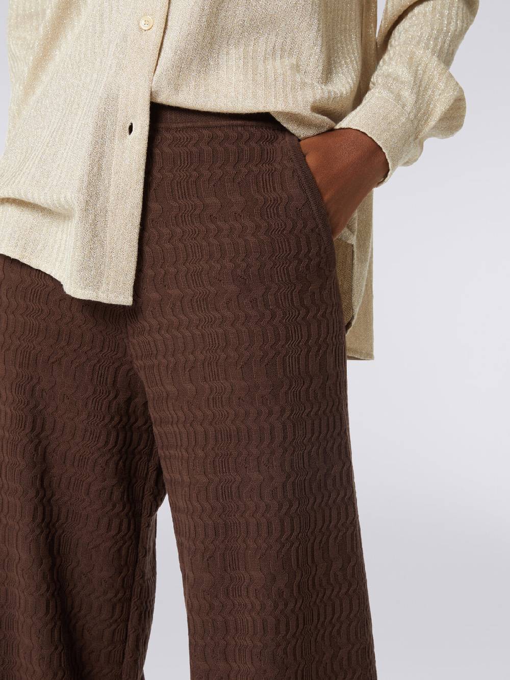 Missoni Pantaloni a palazzo in cotone Promozione Limitata