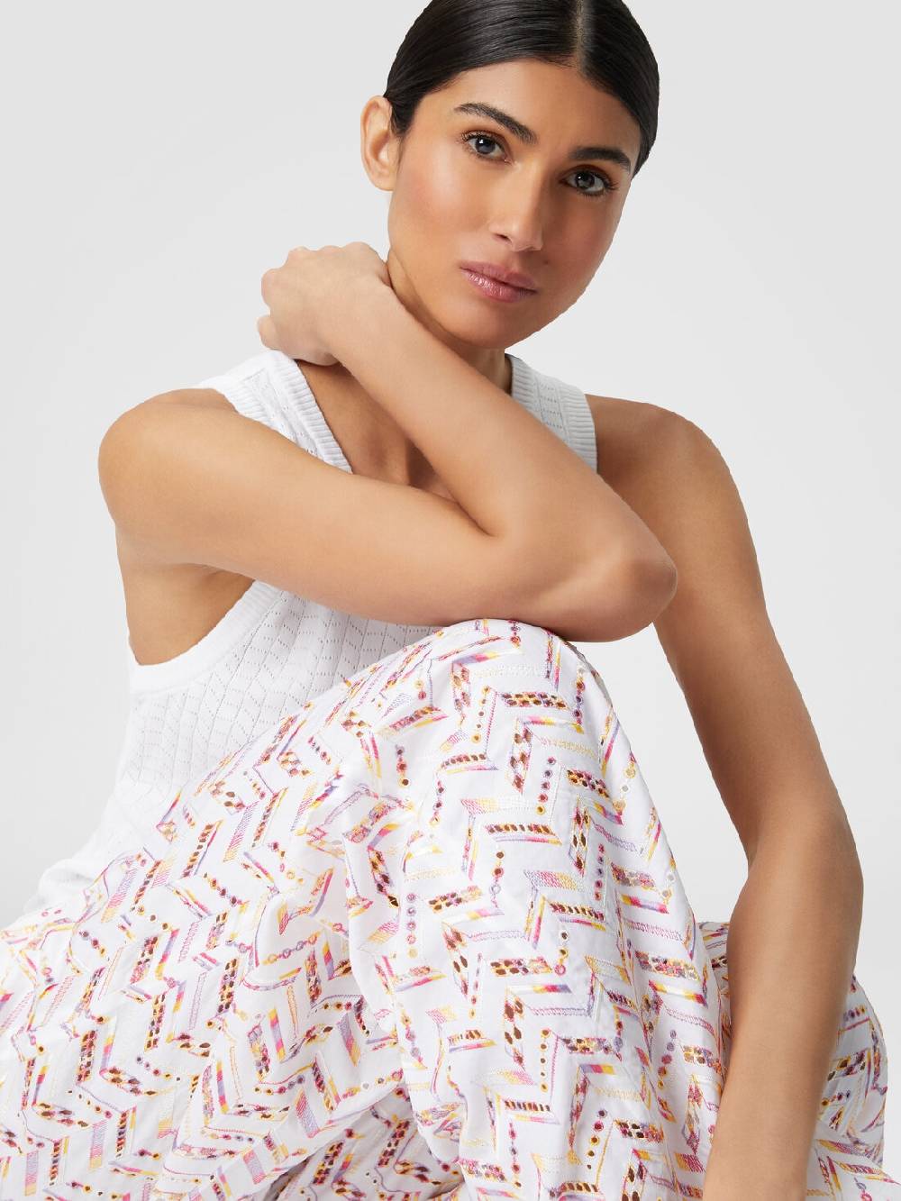 Missoni Pantaloni in popeline di cotone con pizzo sangallo Shopping Online