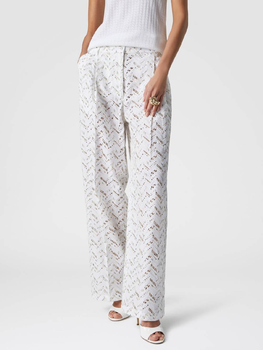 Missoni Pantaloni in popeline di cotone con pizzo sangallo Affare Del Giorno