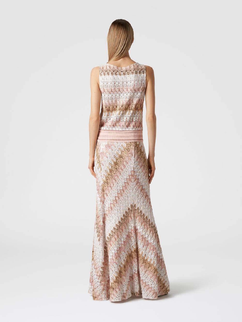 Missoni Gonna lunga in misto viscosa lamé effetto pizzo Sottocosto
