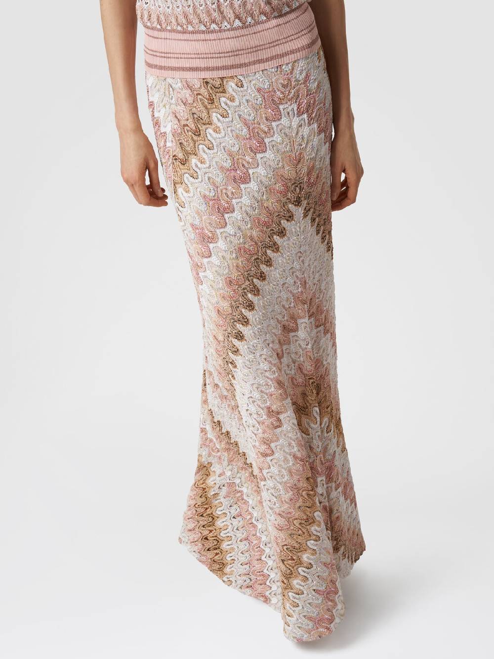 Missoni Gonna lunga in misto viscosa lamé effetto pizzo Sottocosto