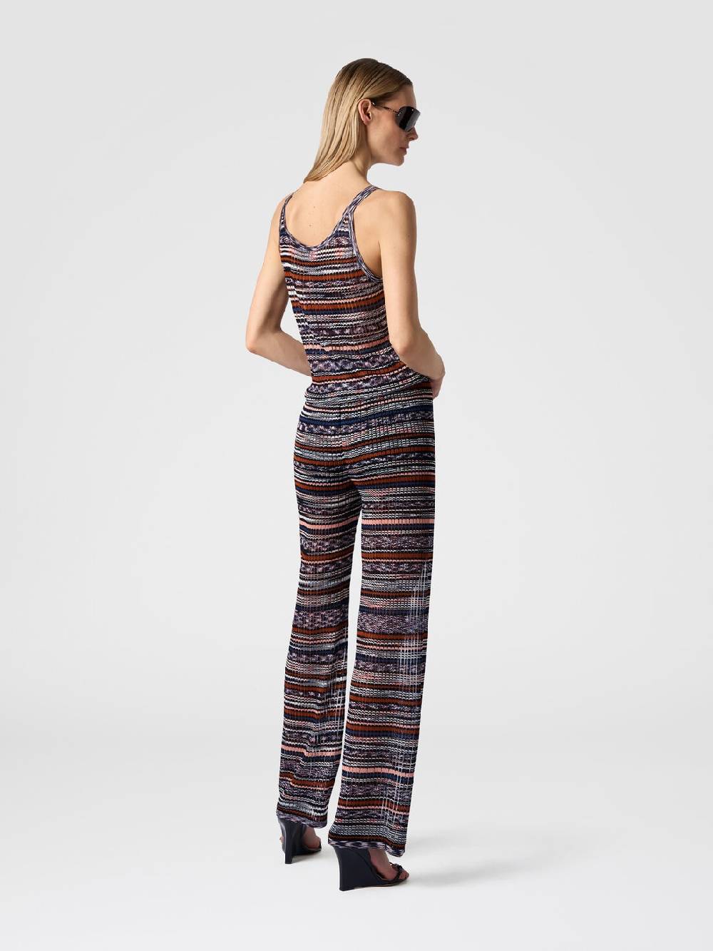 Missoni Pantaloni a costine in maglia di viscosa fiammata Offerta