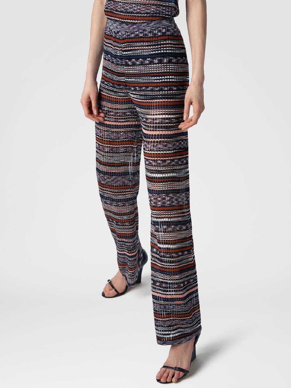 Missoni Pantaloni a costine in maglia di viscosa fiammata Offerta