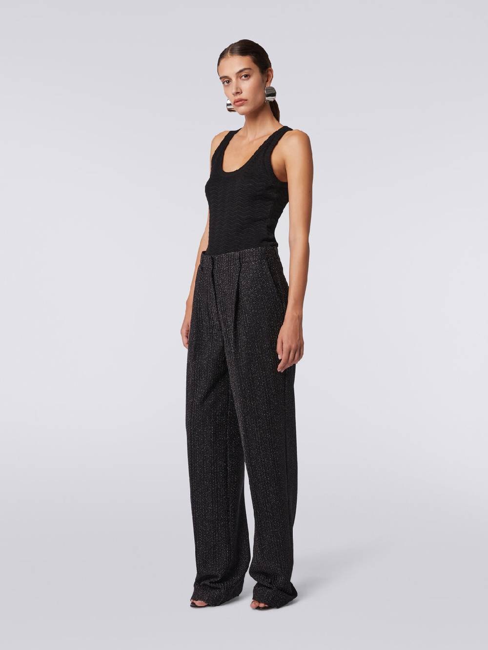 Missoni Pantaloni in misto viscosa lamé Economico