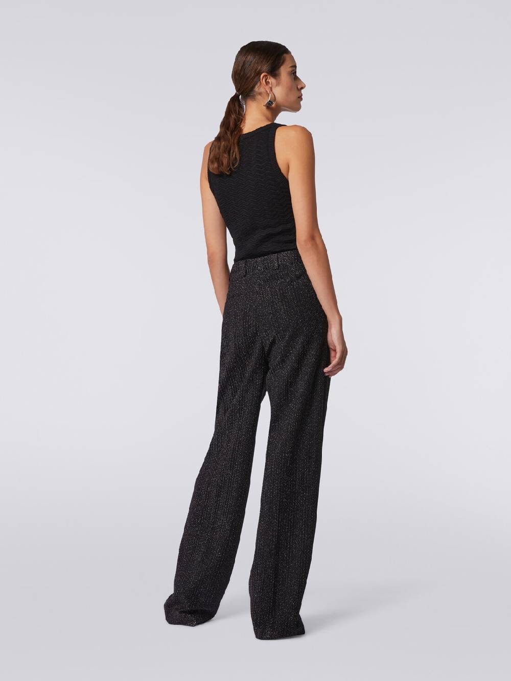 Missoni Pantaloni in misto viscosa lamé Economico