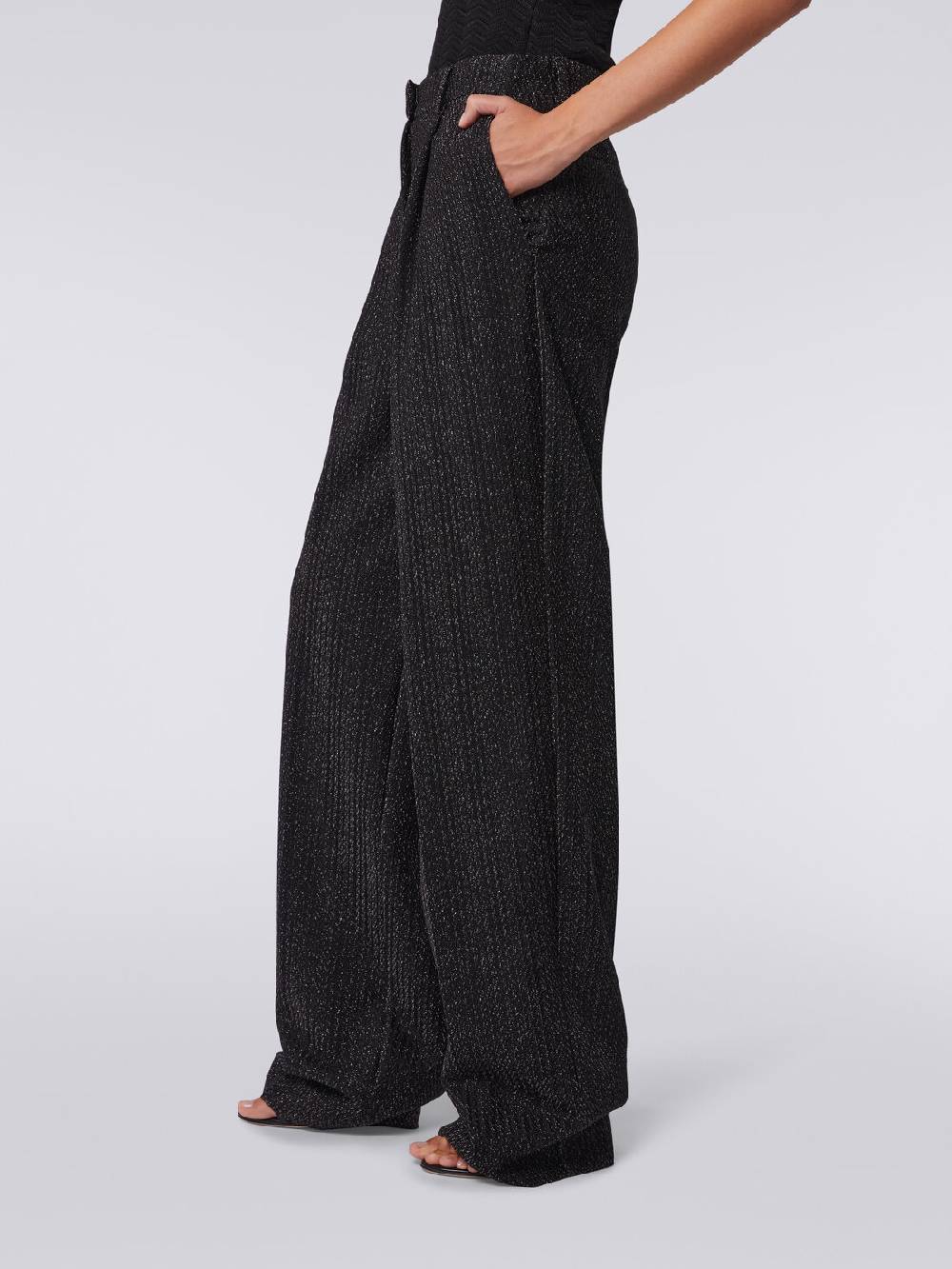 Missoni Pantaloni in misto viscosa lamé Economico