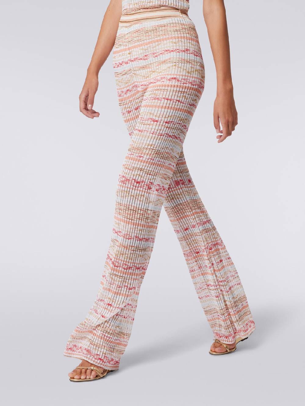 Missoni Pantaloni a costine in maglia di viscosa fiammata Online