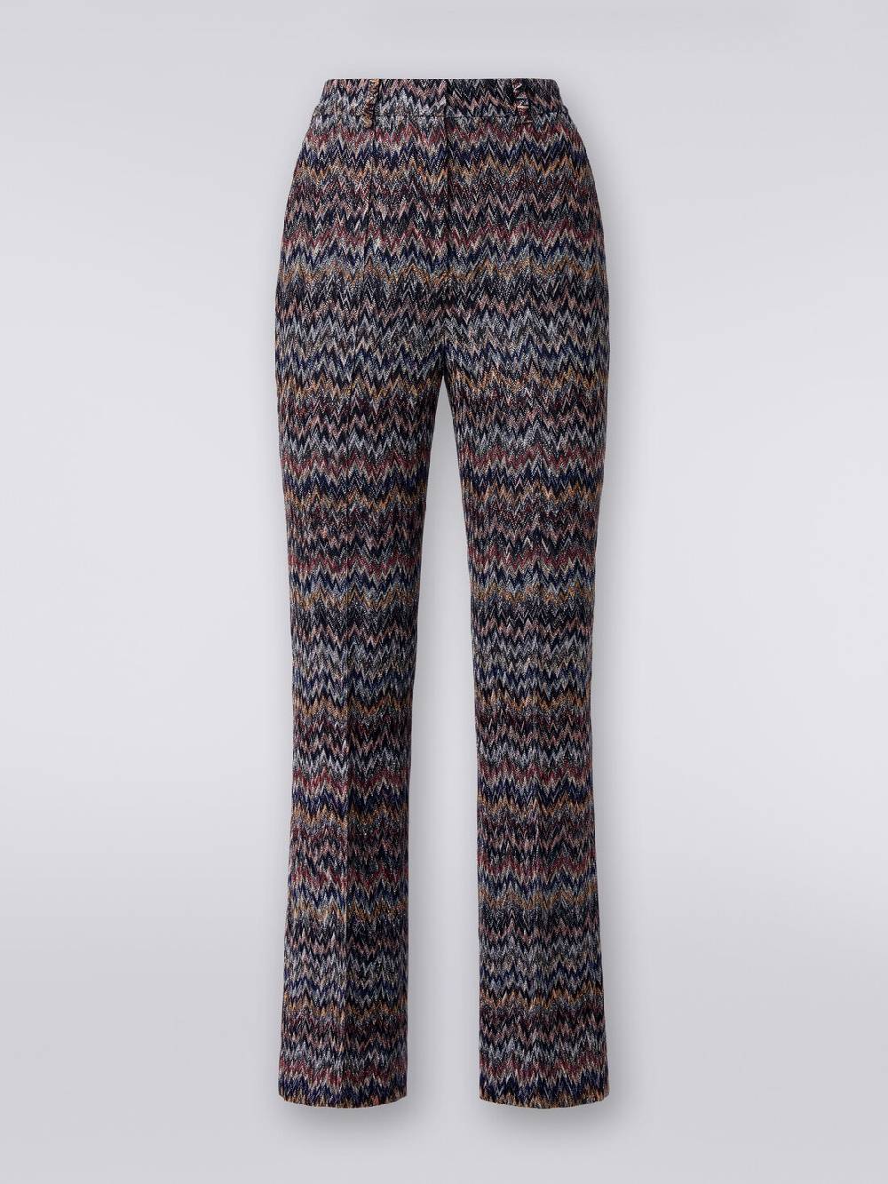 Missoni Pantaloni cropped in misto viscosa lamé zig zag Outlet