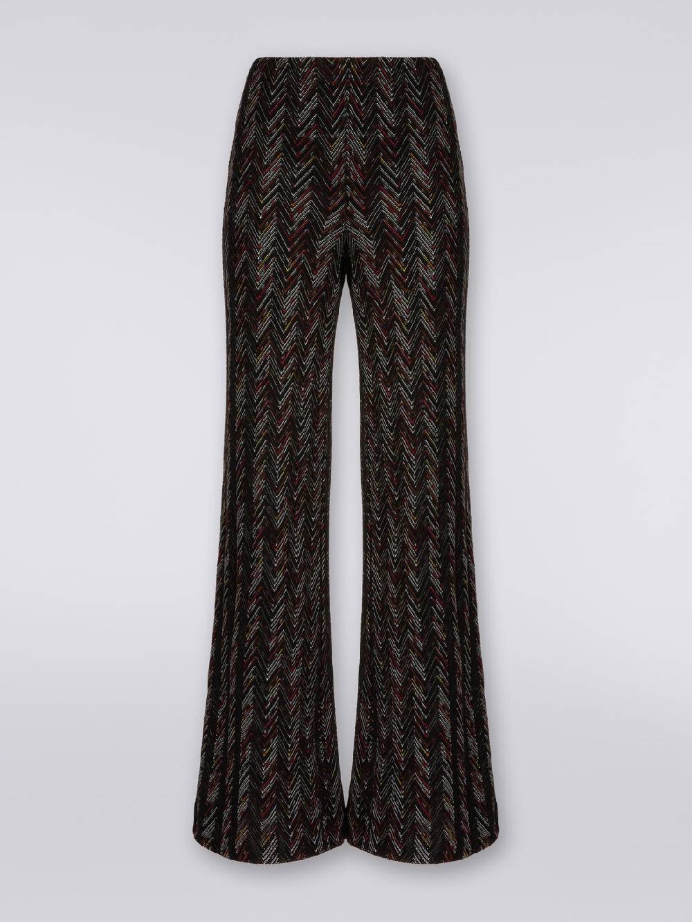 Missoni Pantaloni a palazzo in lana e viscosa zig zag Vendita Calda