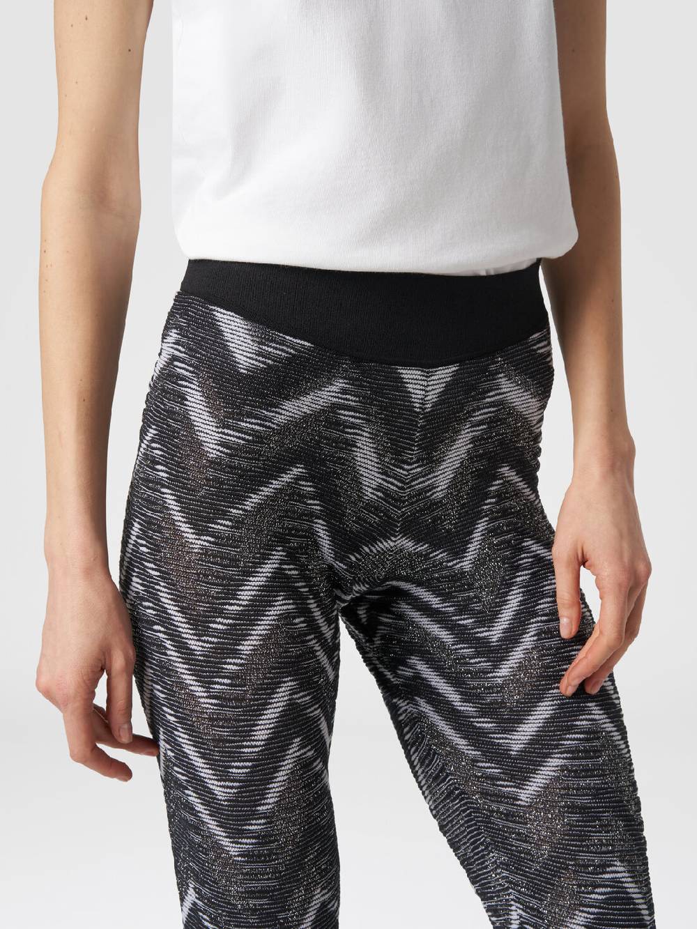 Missoni Leggings in maglia con lurex e logo Saldi Di Fabbrica