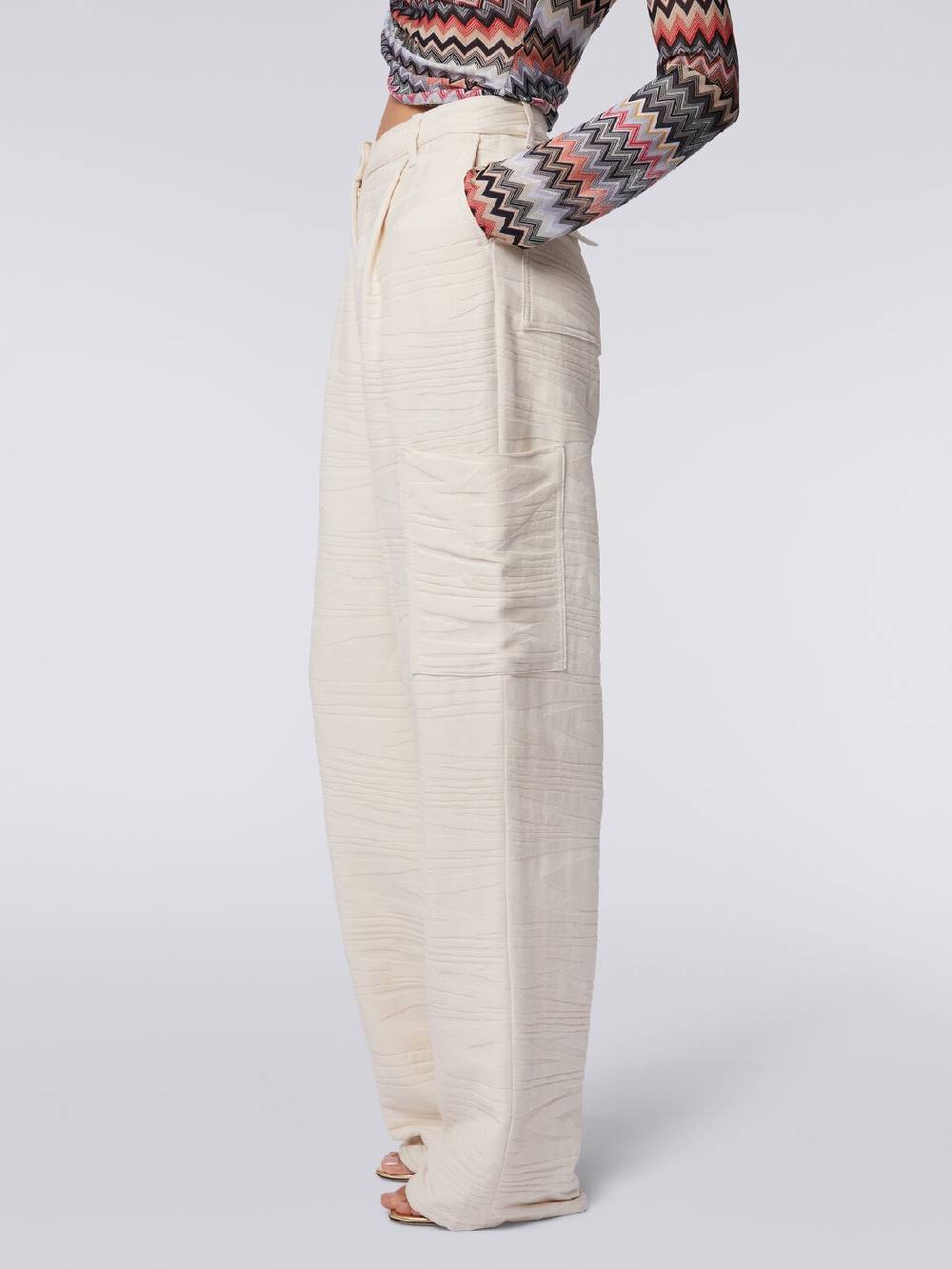 Missoni Cargo pants in cotone fiammato Negozio