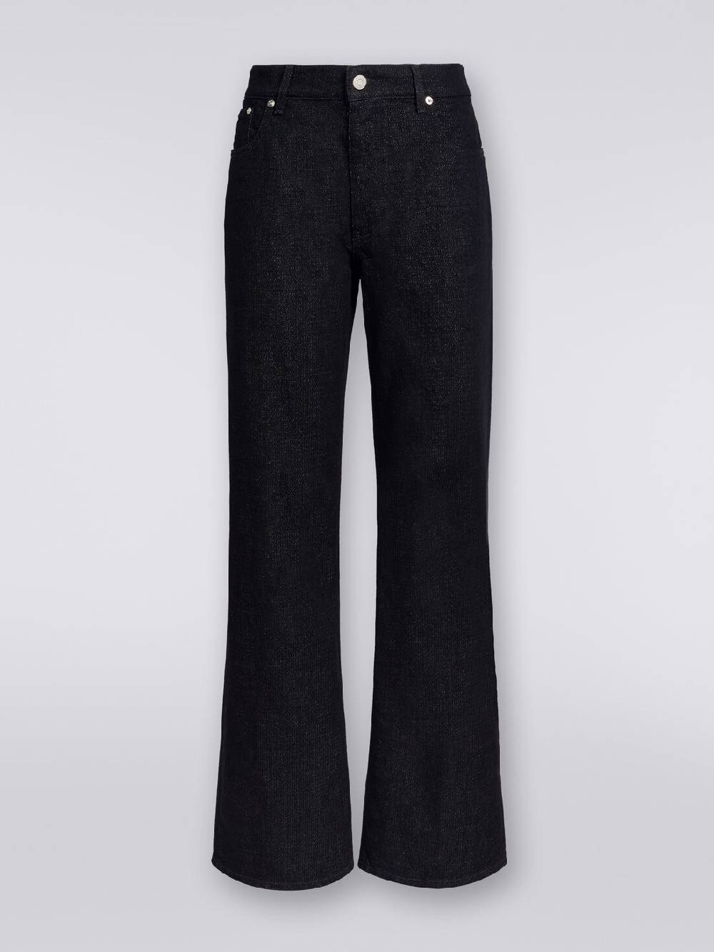 Missoni Pantaloni cinque tasche in denim lamé Vendita Economica