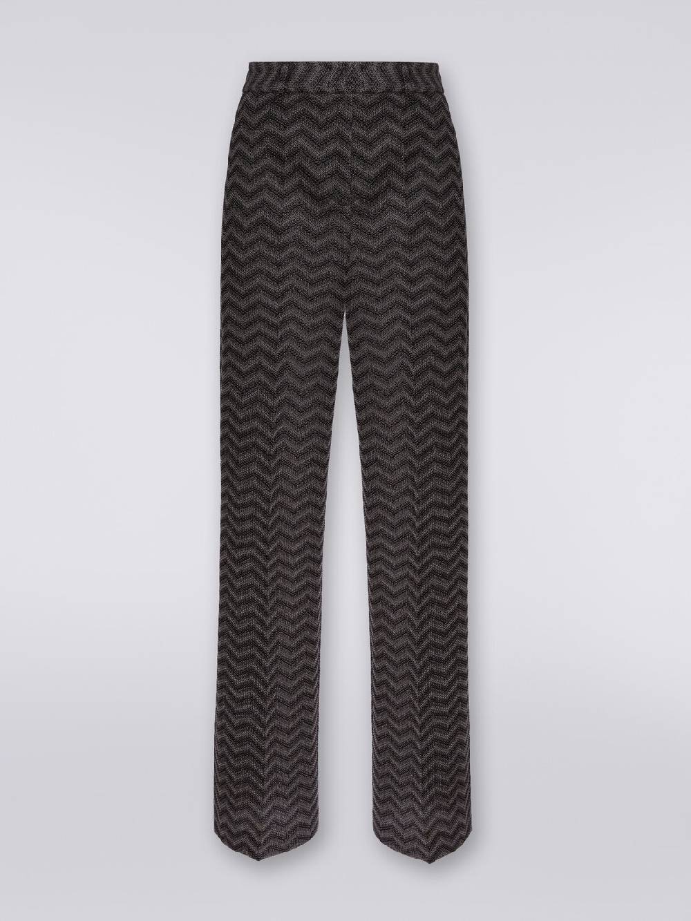 Missoni Pantaloni dritti in cotone chevron Italy